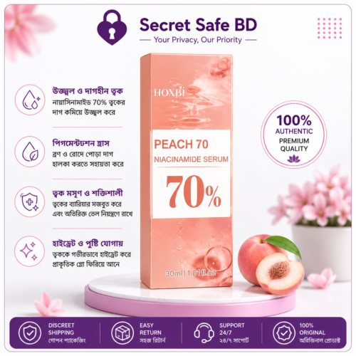 Hoygi Peach 70% Niacinamide Serum 30ml 1.01oz Brightening Hydrating New Sealed Hoygi Peach Niacinamide Serum 30ml